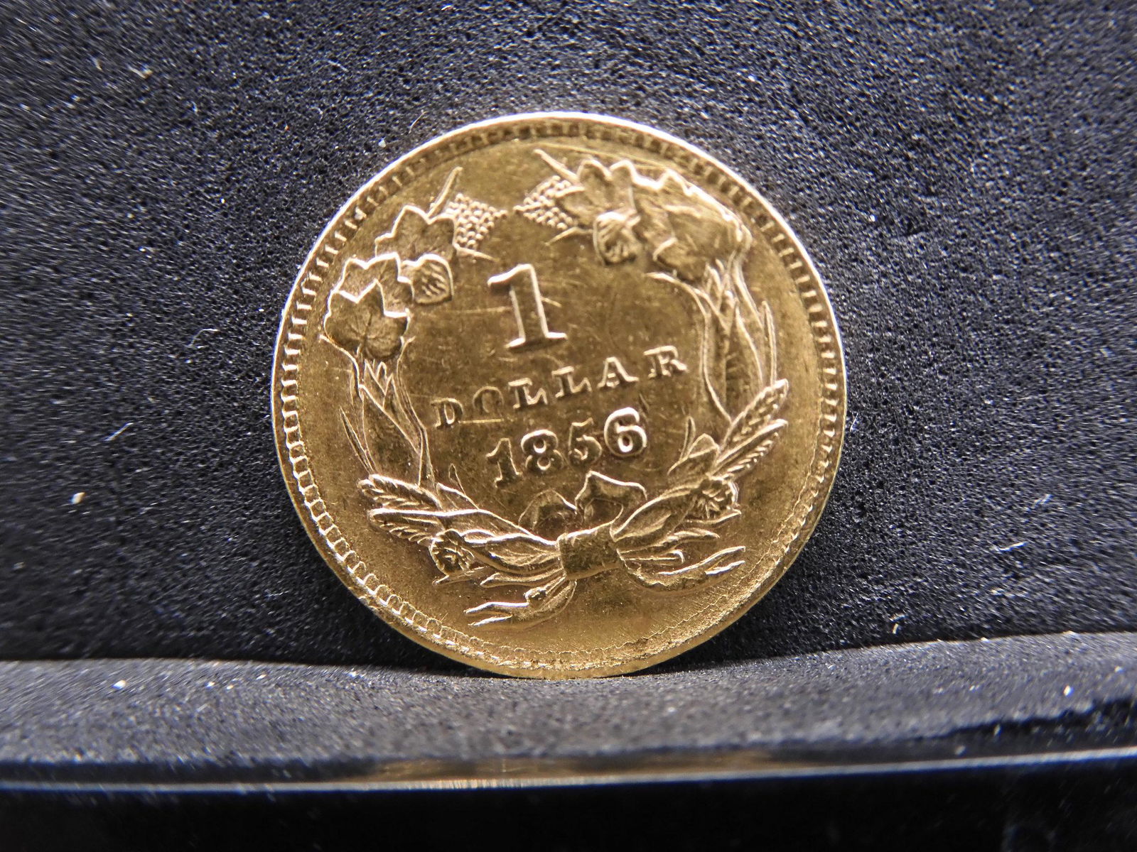 1856 Type 3 $1.00 Gold Piece Great Strike Has Luster (1 of 3)