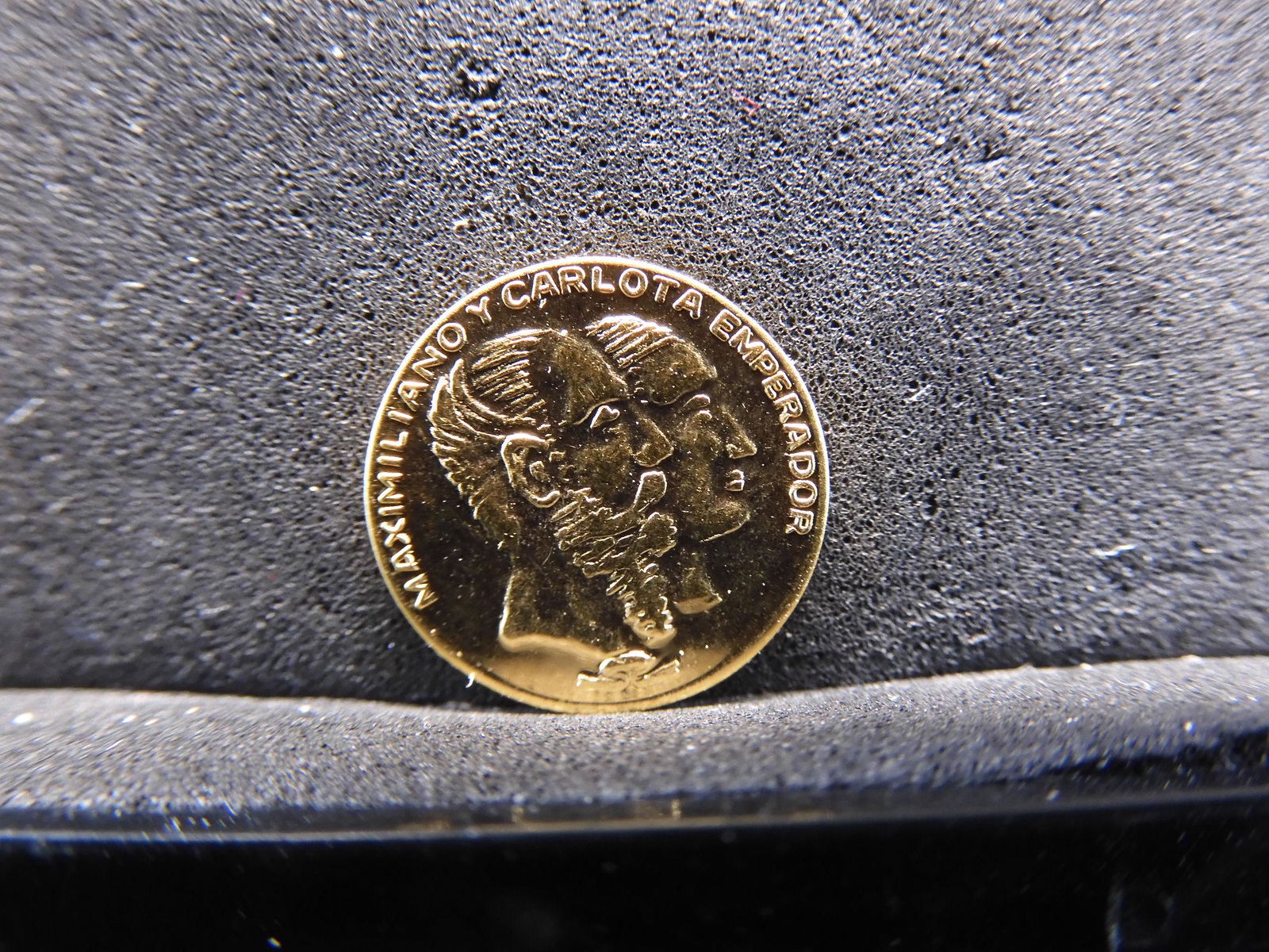 Solid Gold Mexico Maximilian Round - Miniature (1 of 4)