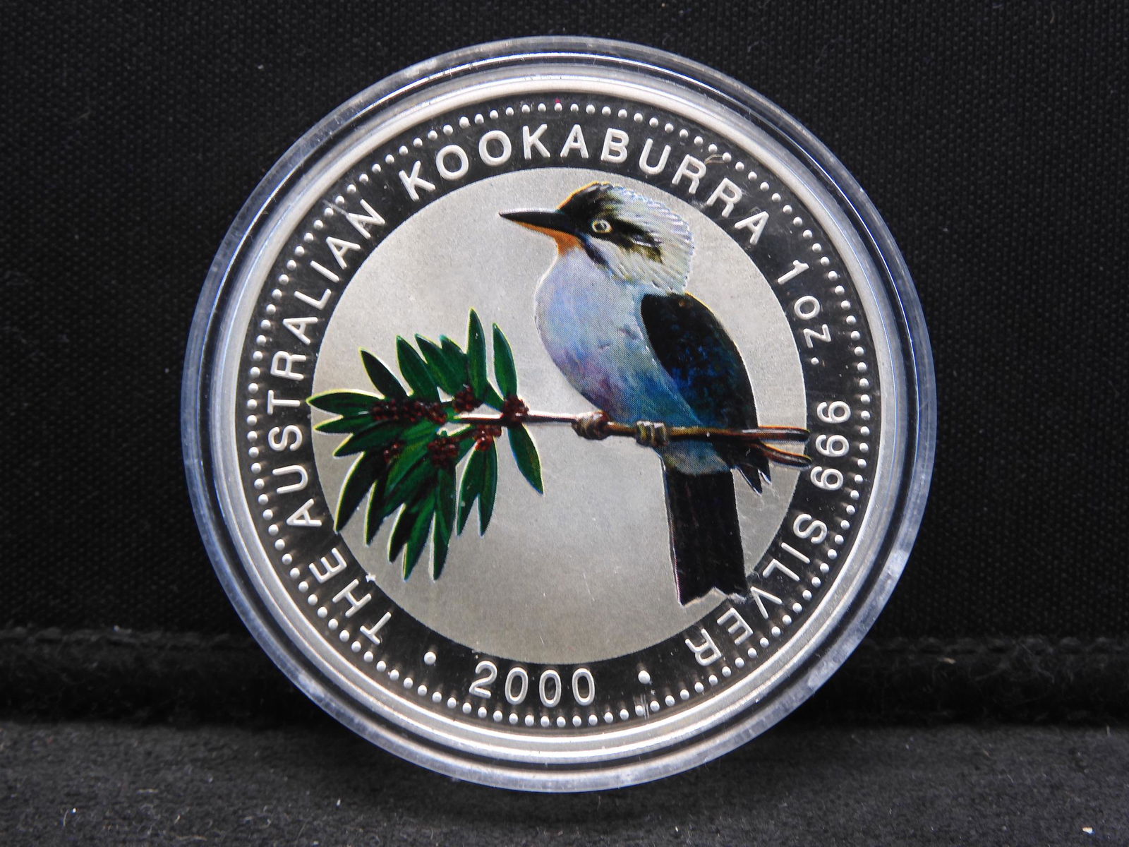 Colorized 2000 1oz .999 Silver Kookaburra Scarce Early (1 of 2)
