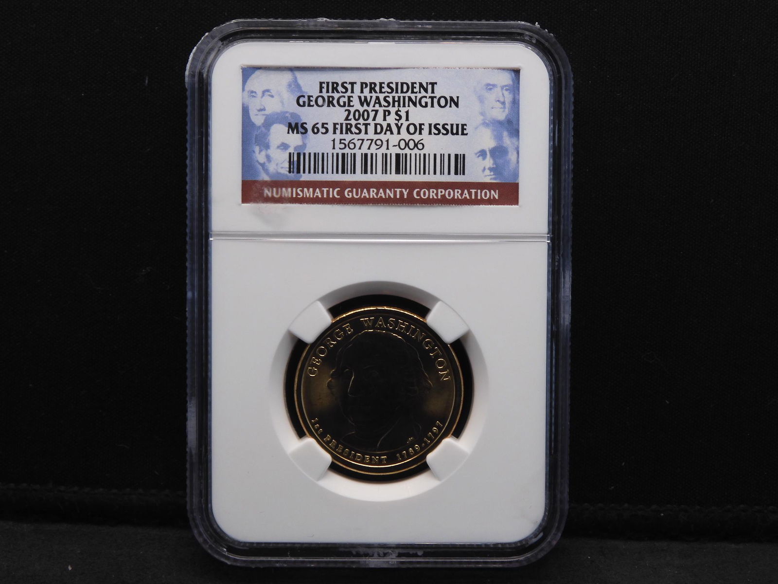 2007-P NGC MS65 1st Day of Issue - George Washington (1 of 4)