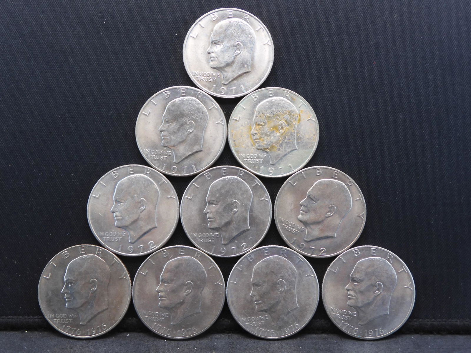 10 Eisenhower Ike Dollars (1 of 2)