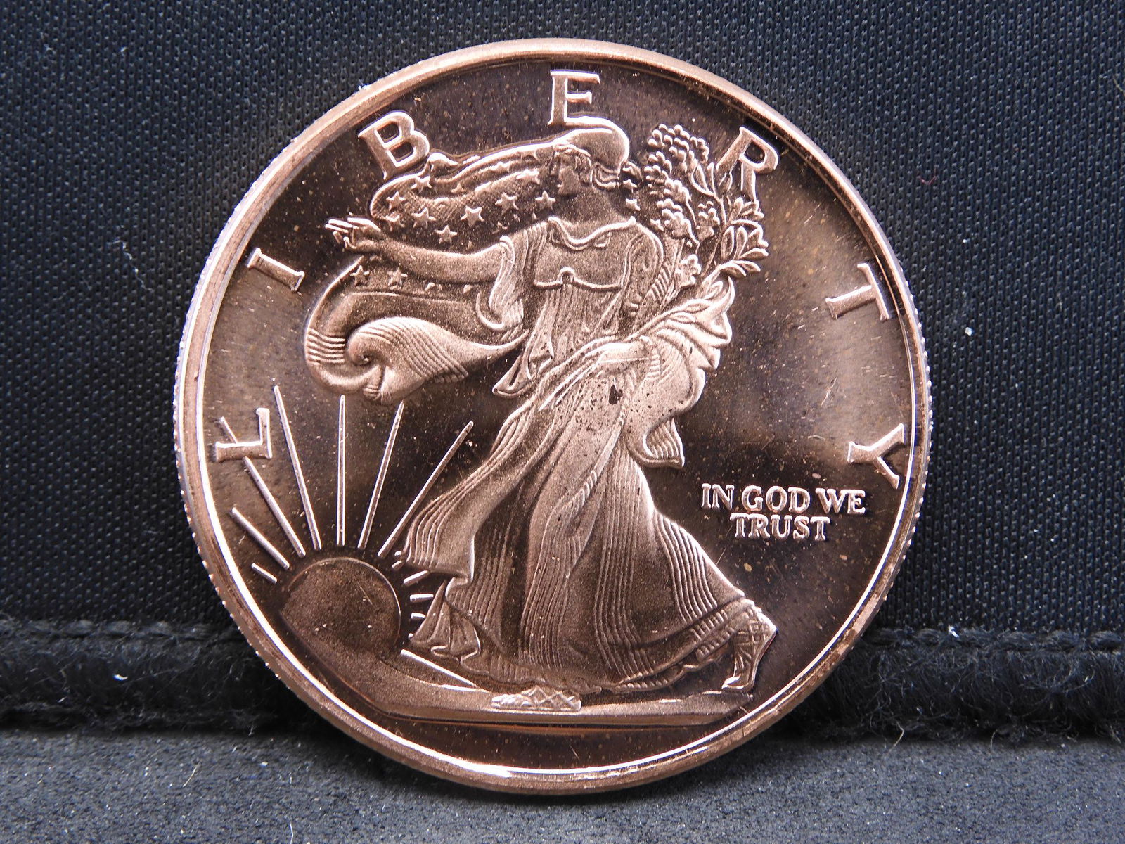 Copper .999 Fine Featuring Lady Liberty (1 of 2)