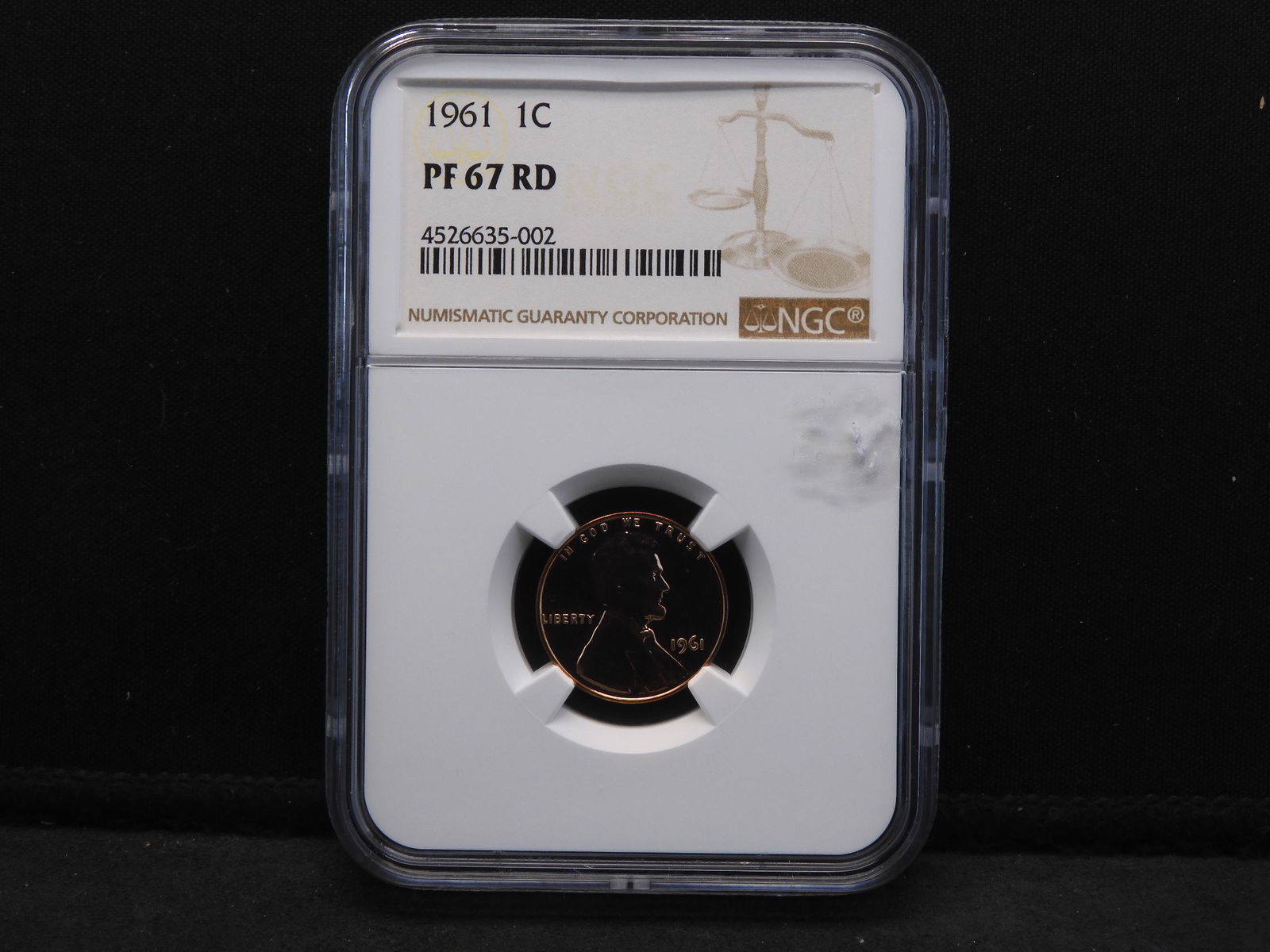 1961 NGC PF67 RD Lincoln Memorial Cent (1 of 4)