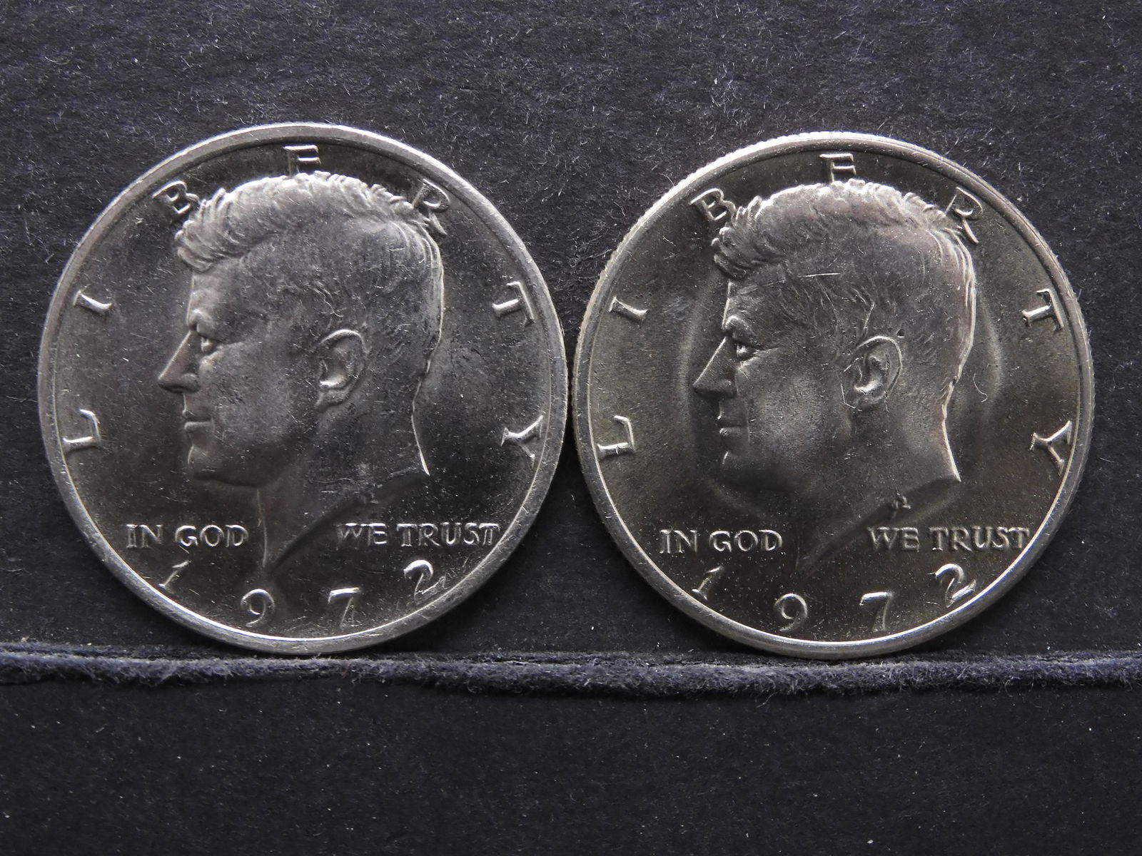 2- BU- 1972- Kennedy Half Dollars (1 of 2)