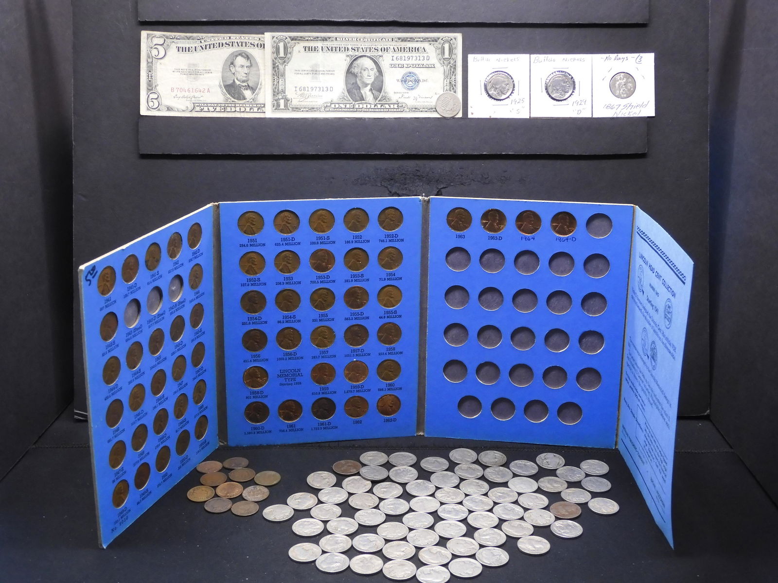 Large Coin Collection- 1953-A $5/ 1935 Silver (1 of 20)