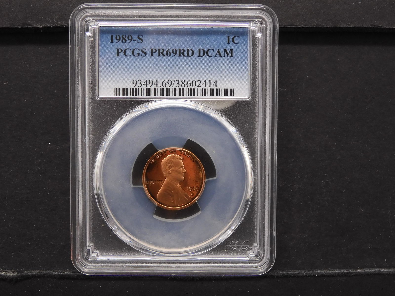 1989 â€“ S â€“ Lincoln â€“ 1 Cent- PCGS- PR69RD DCAM (1 of 4)