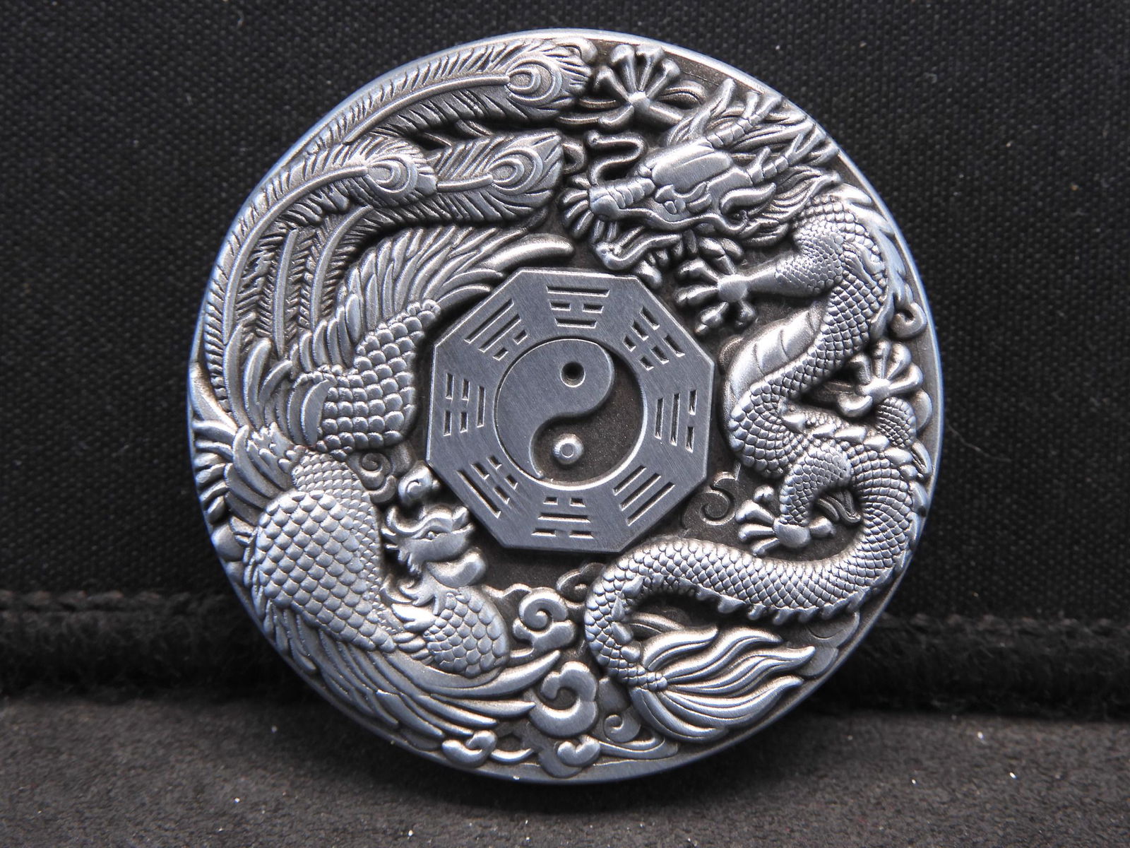 Perth Mint 2 Ounce Silver Dragon & Phoenix High Relief (1 of 3)