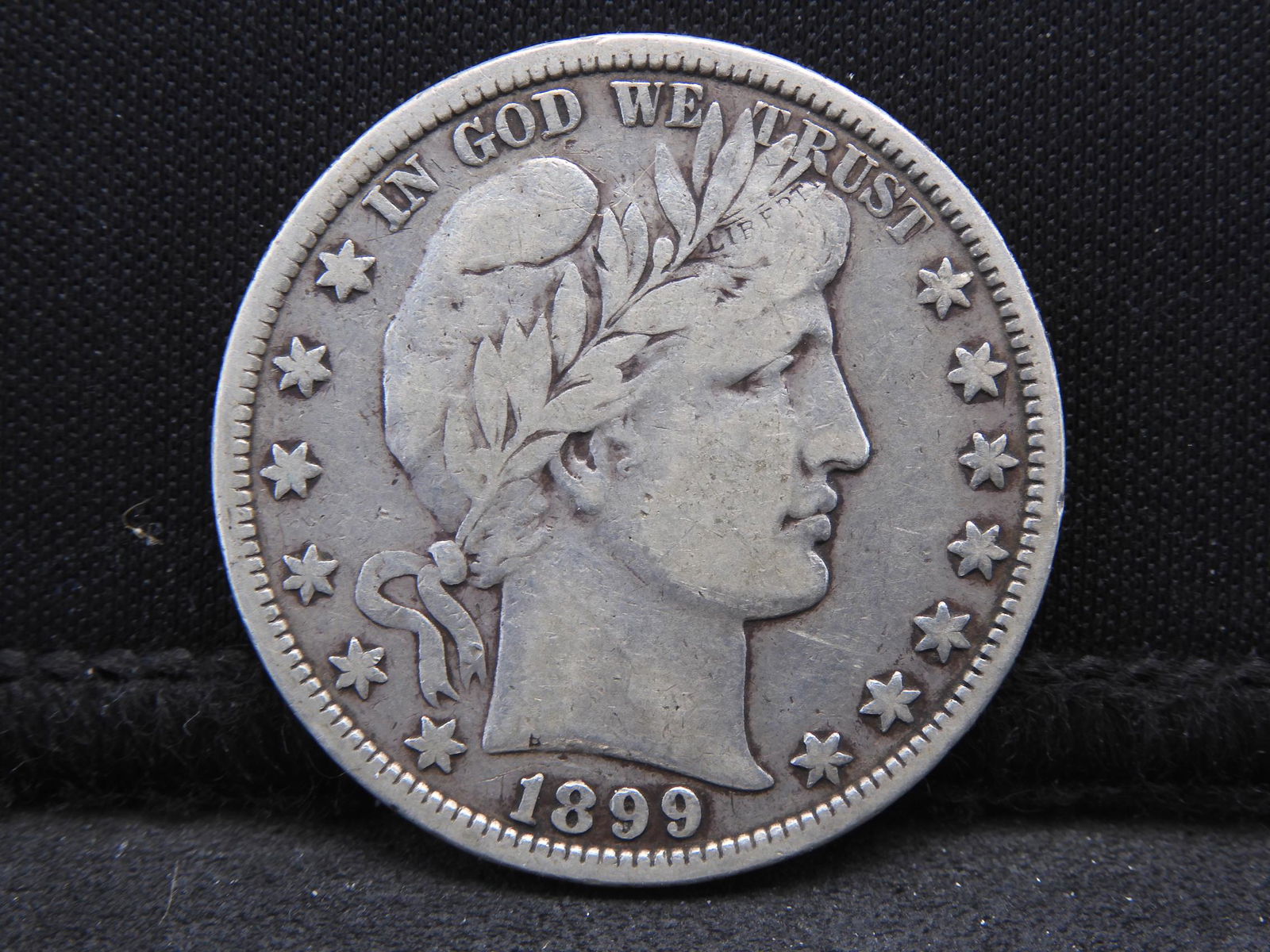 Excellent 1899 Barber Half Dollar (1 of 2)