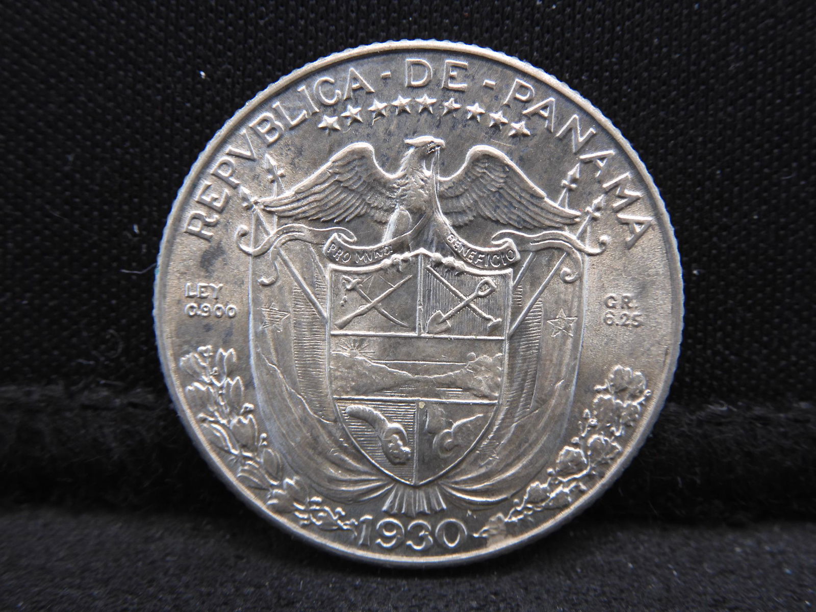 1930 Panama Silver 1/4 Balboa High Grade Nice (1 of 2)