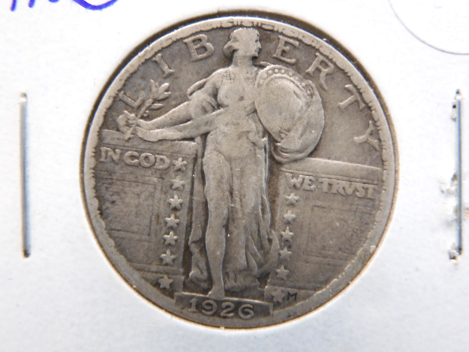 1926 Standing Liberty Quarter.   Fine. (1 of 3)