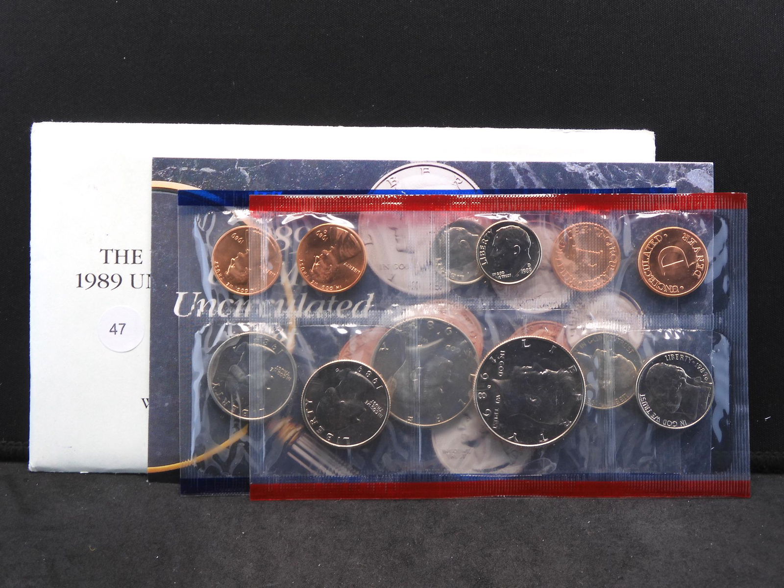 1989 P/D 10 Coin US Mint Set.  GEM BU. (1 of 6)