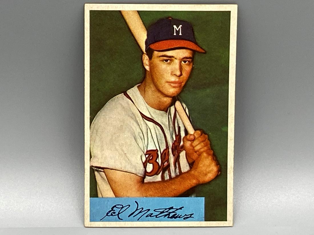 1954 Bowman Ed Mathews #64 HOF (1 of 2)