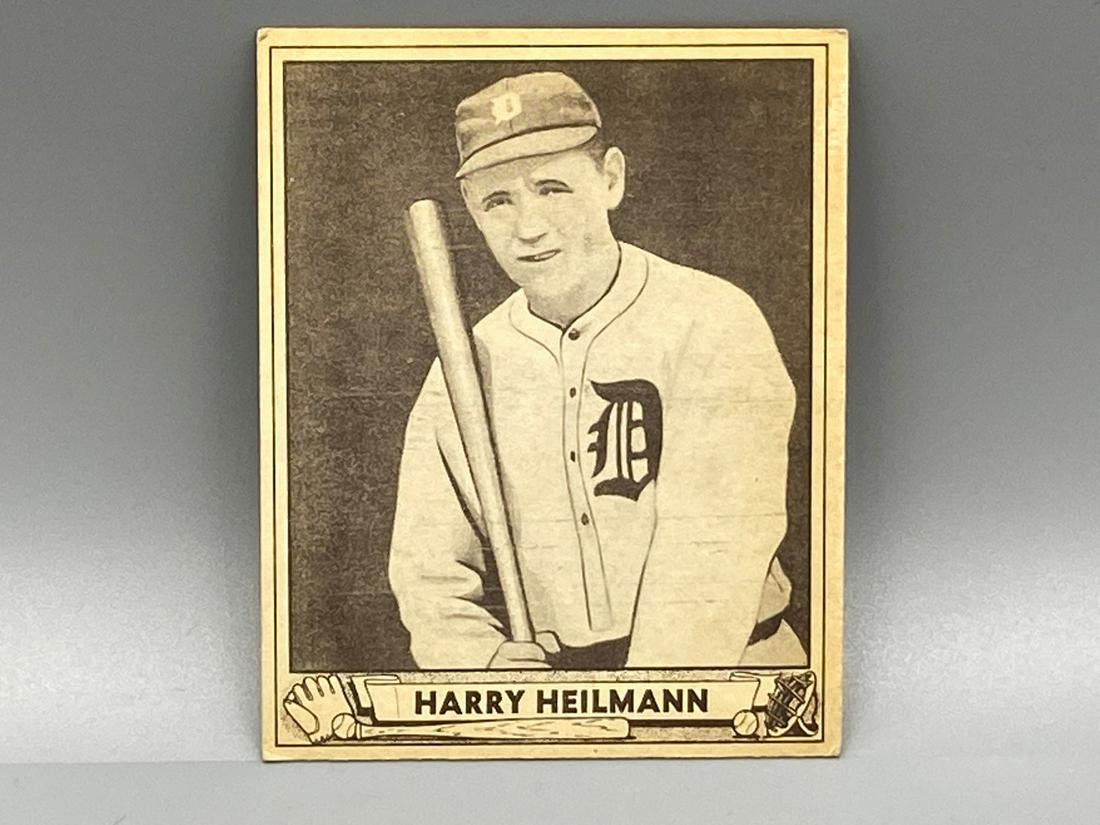 1940 Play Ball Harry Heilmann #171 HOF - One of a Few: 1940 Play Ball Harry Heilmann #171 HOF - One of a Few .400 Hitters