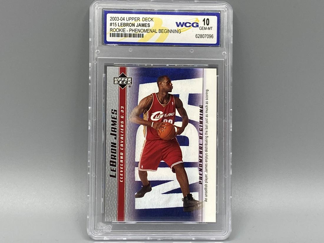 2003-04 Lebron James Upper Deck #15 Rookie Year WCCG 10 (1 of 2)