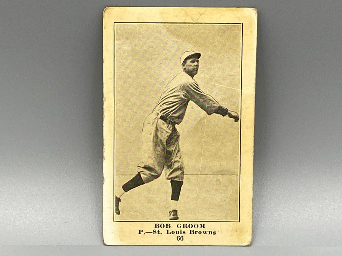 1917 Collins McCarthy Bob Groom #66 - Rare: 1917 Collins McCarthy Bob Groom #66 - Rare