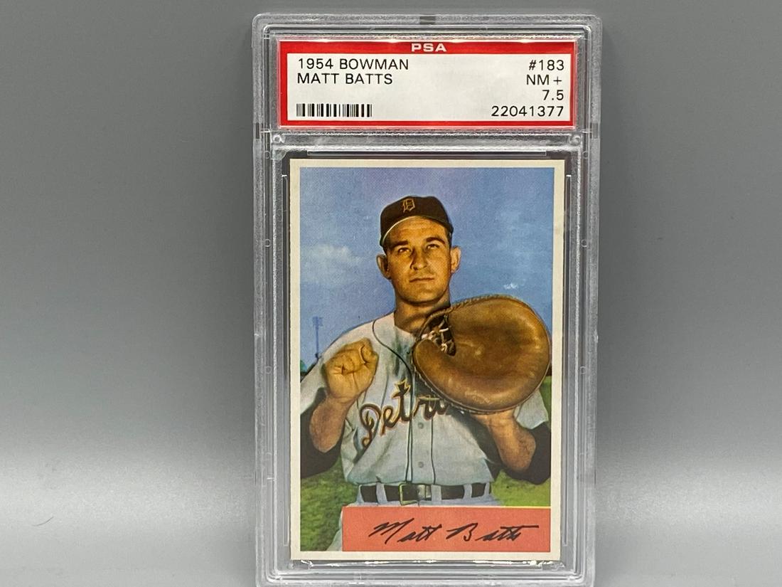 1954 Bowman Matt Batts #183 PSA 7.5 (1 of 2)