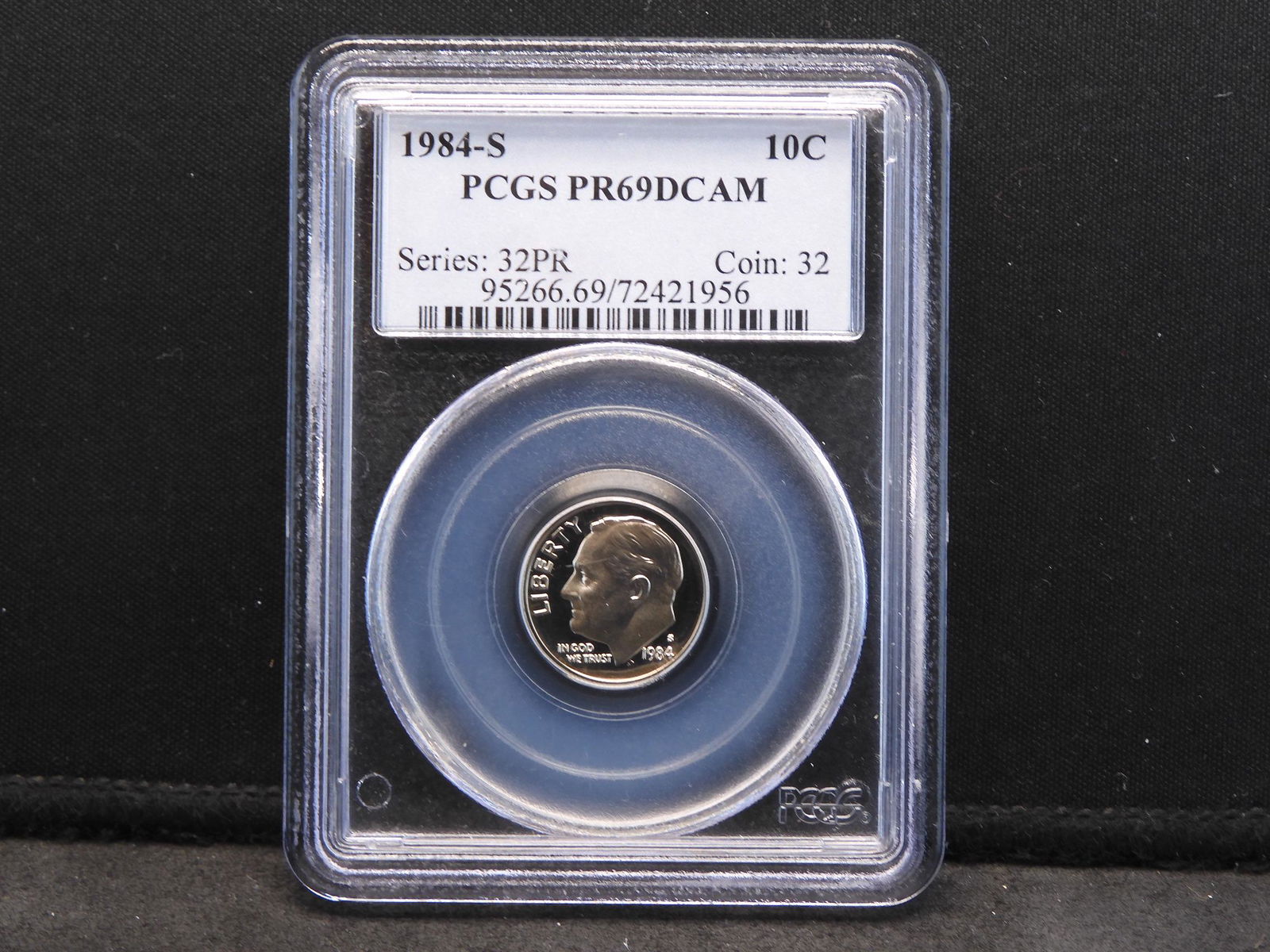 1984-S PCGS PR69 DCAM Roosevelt Dime (1 of 4)