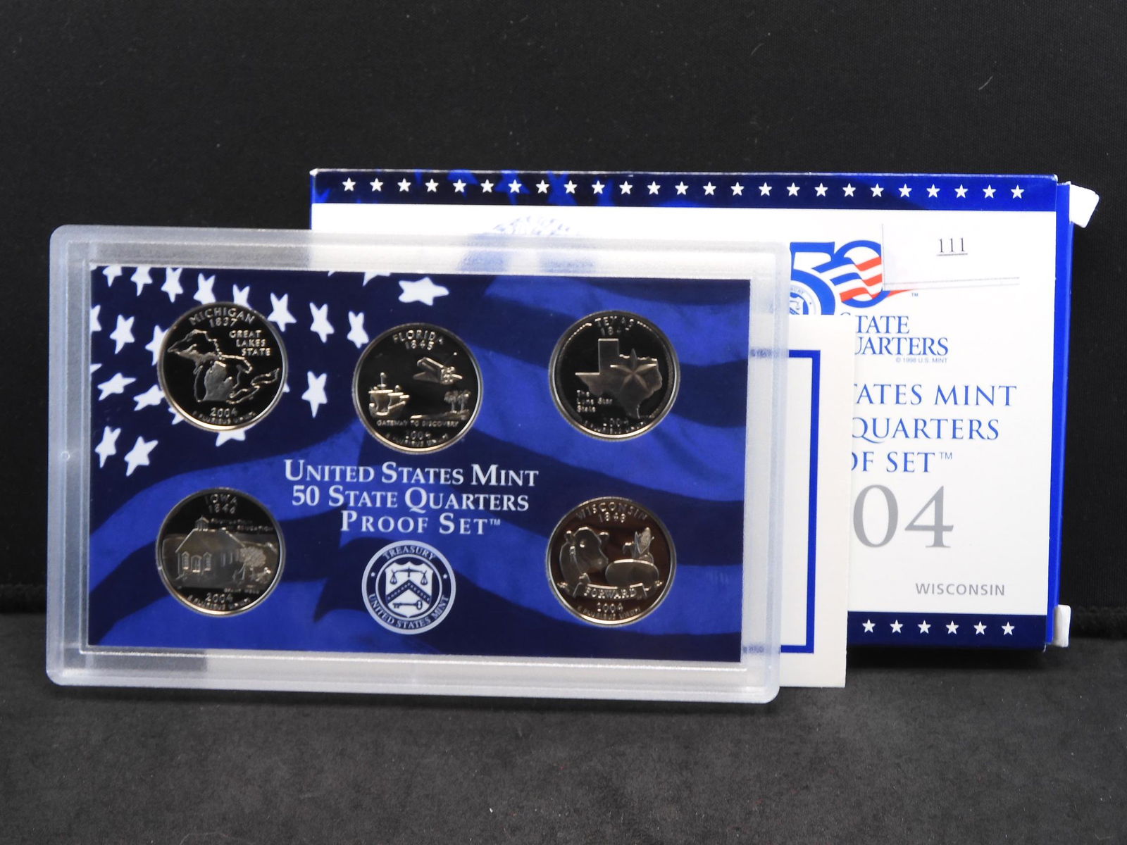 2004-S U.S. Proof Statehood 5 Quarter Set OGP (1 of 4)