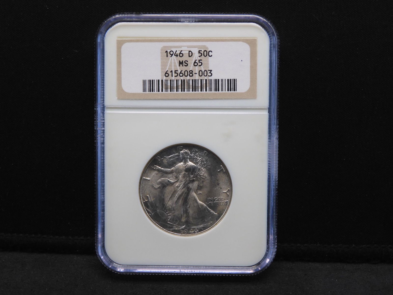 1946-D NGC MS65 Walking Liberty Silver Half Dollar (1 of 4)