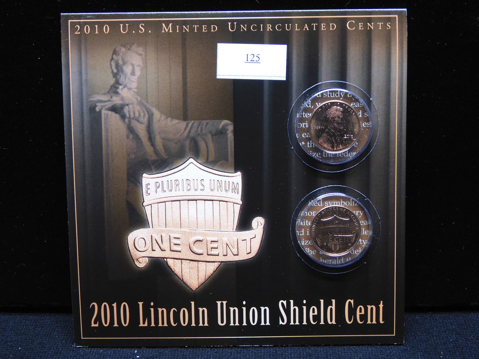 2010 Lincoln Union Shield Cent w/ Historic Fact Holder (1 of 4)