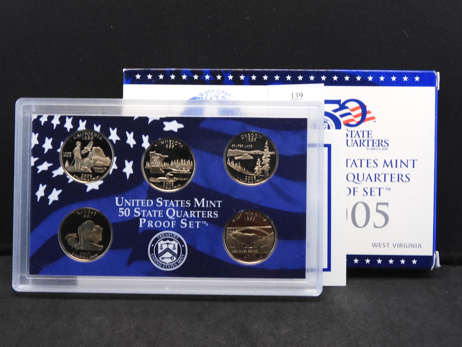 2005-S U.S. Proof Statehood 5 Quarter Set OGP (1 of 4)