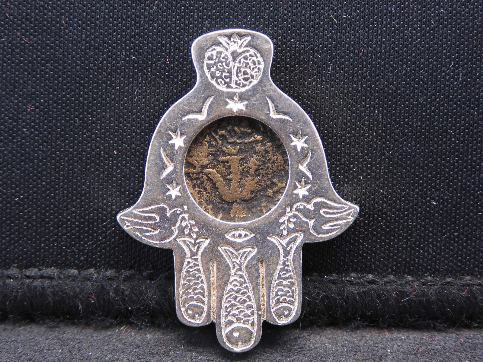 Sterling Silver Pendant w/ Ancient Coin Featured in the (1 of 4)