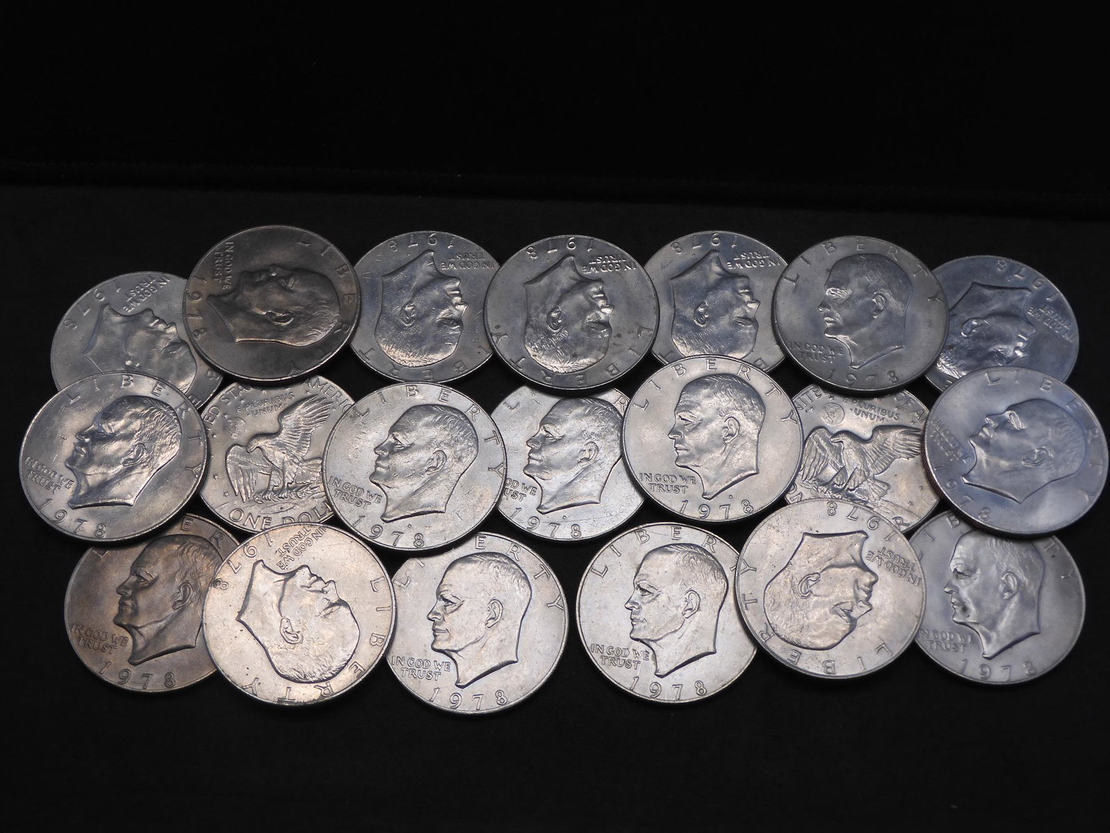 20  - 1978 Eisenhower Dollars. (1 of 3)