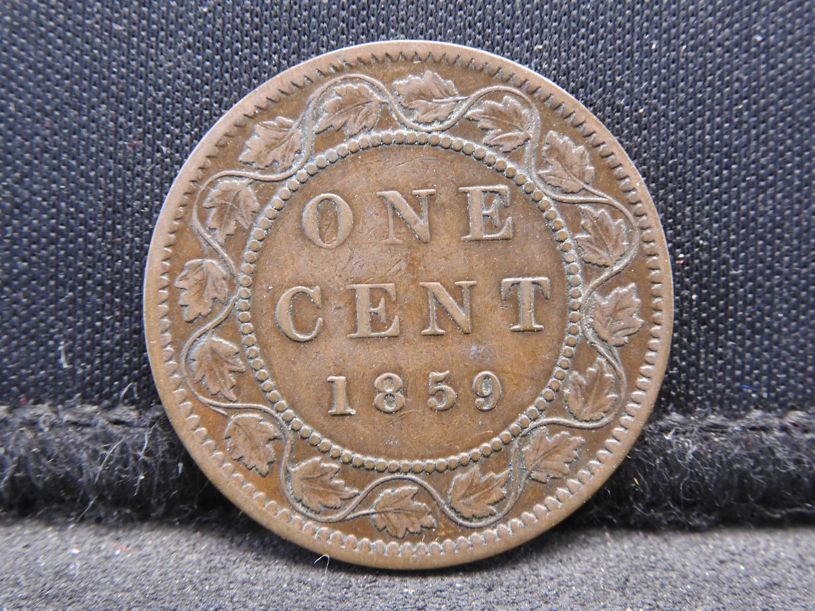 1859 Canada Large Cent.  Victoria Portrait. (1 of 2)