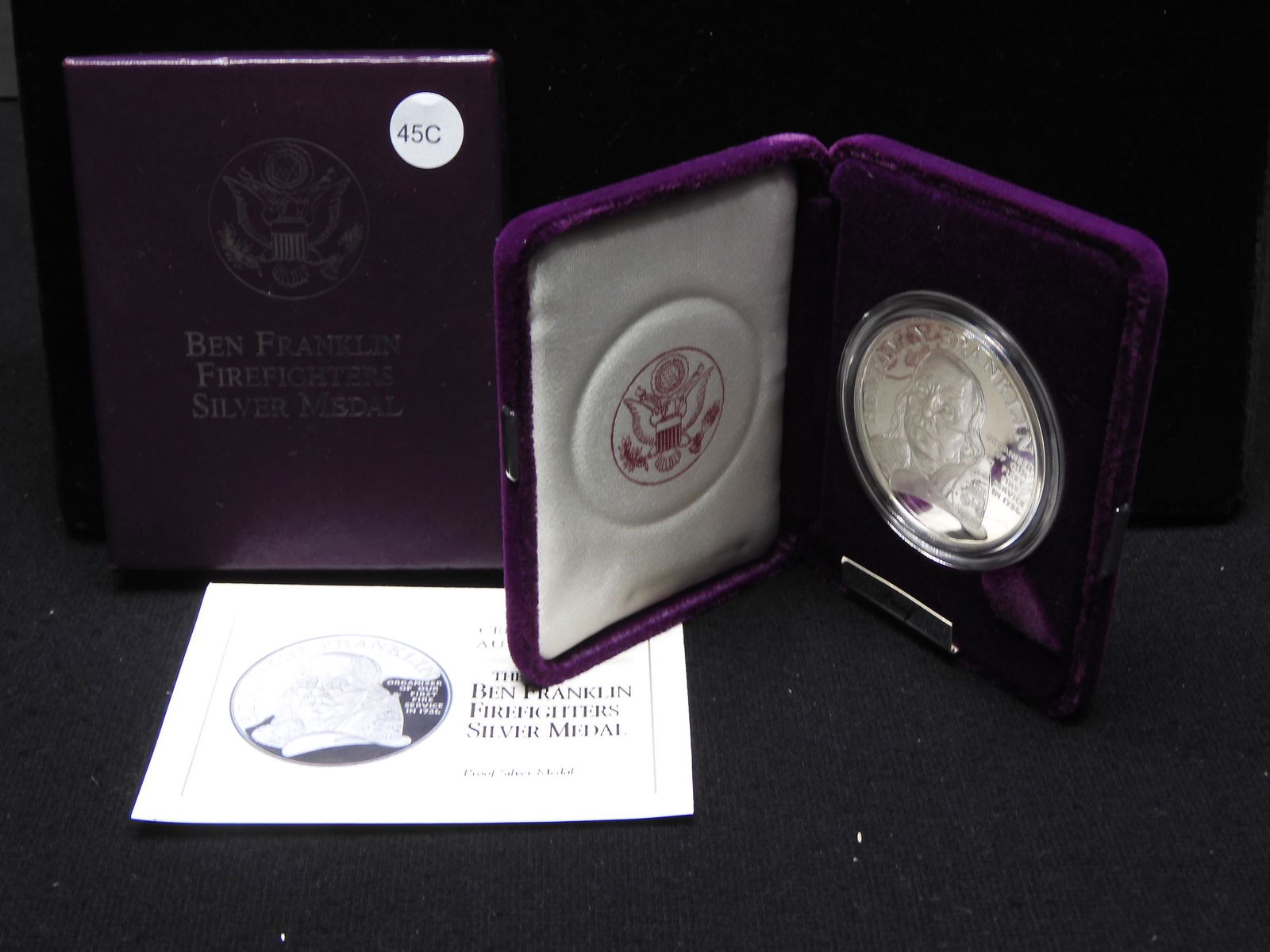 Ben Franklin Fire Fighters Silver Medal (1 of 4)