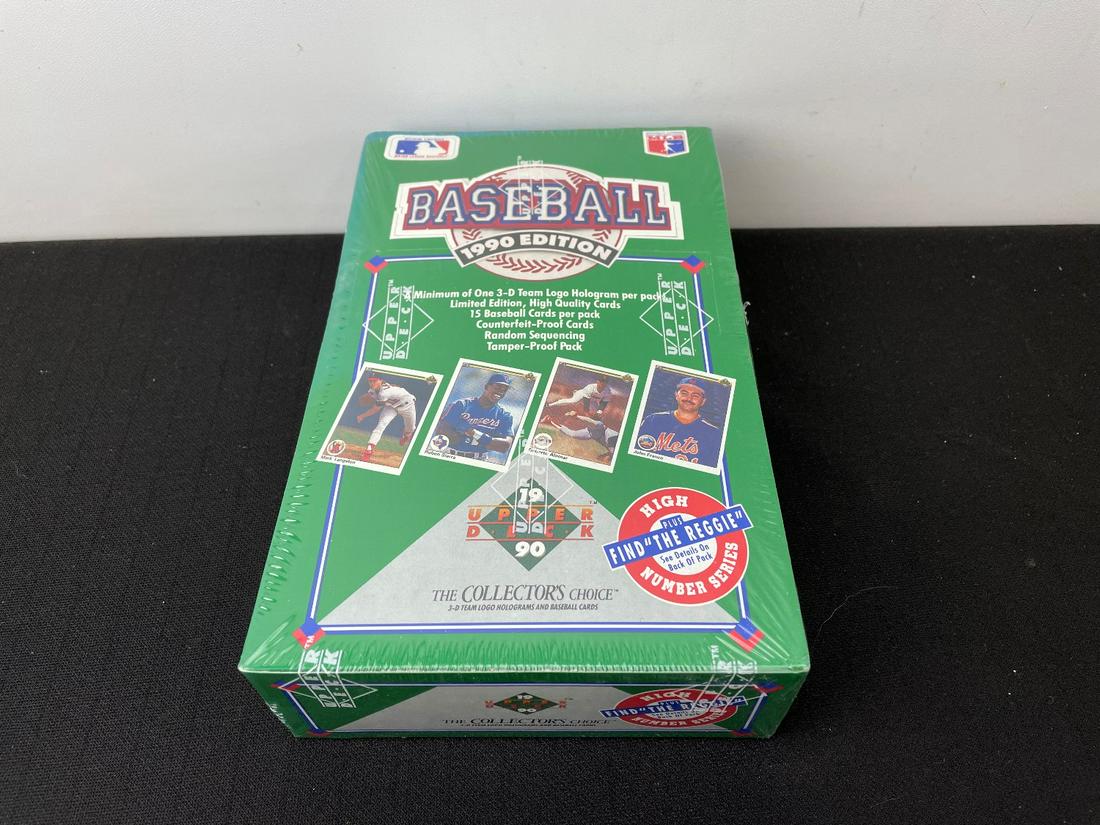 1990 Upper Deck Baseball Factory Sealed Unopened Box (1 of 3)