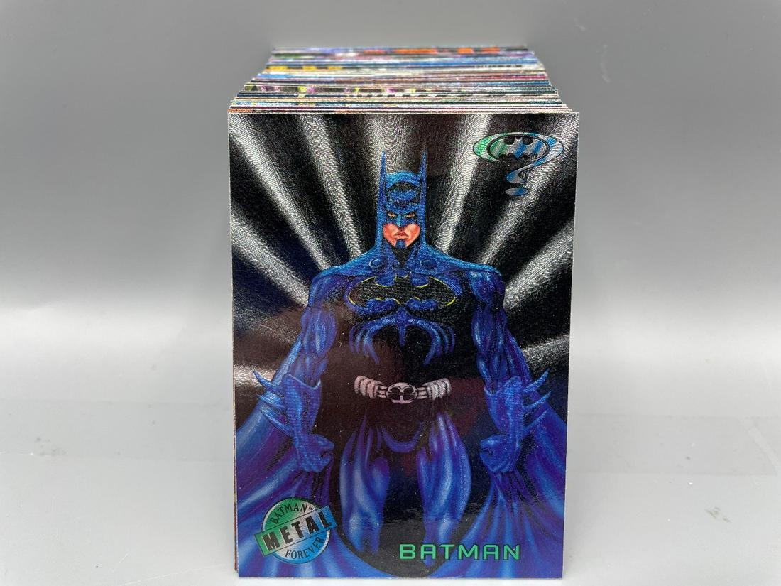 1995 Fleer Metal Batman Forever Complete 100 Card Set (1 of 4)