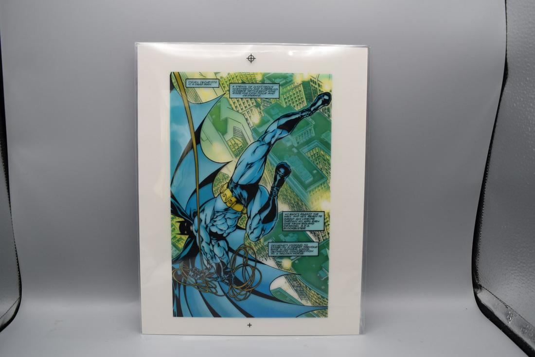 Batman/Aliens II #1 Page 17 Production Art Acetate Cel: Batman/Aliens II #1 Page 17 Production Art Acetate Cel - Staz Johnson