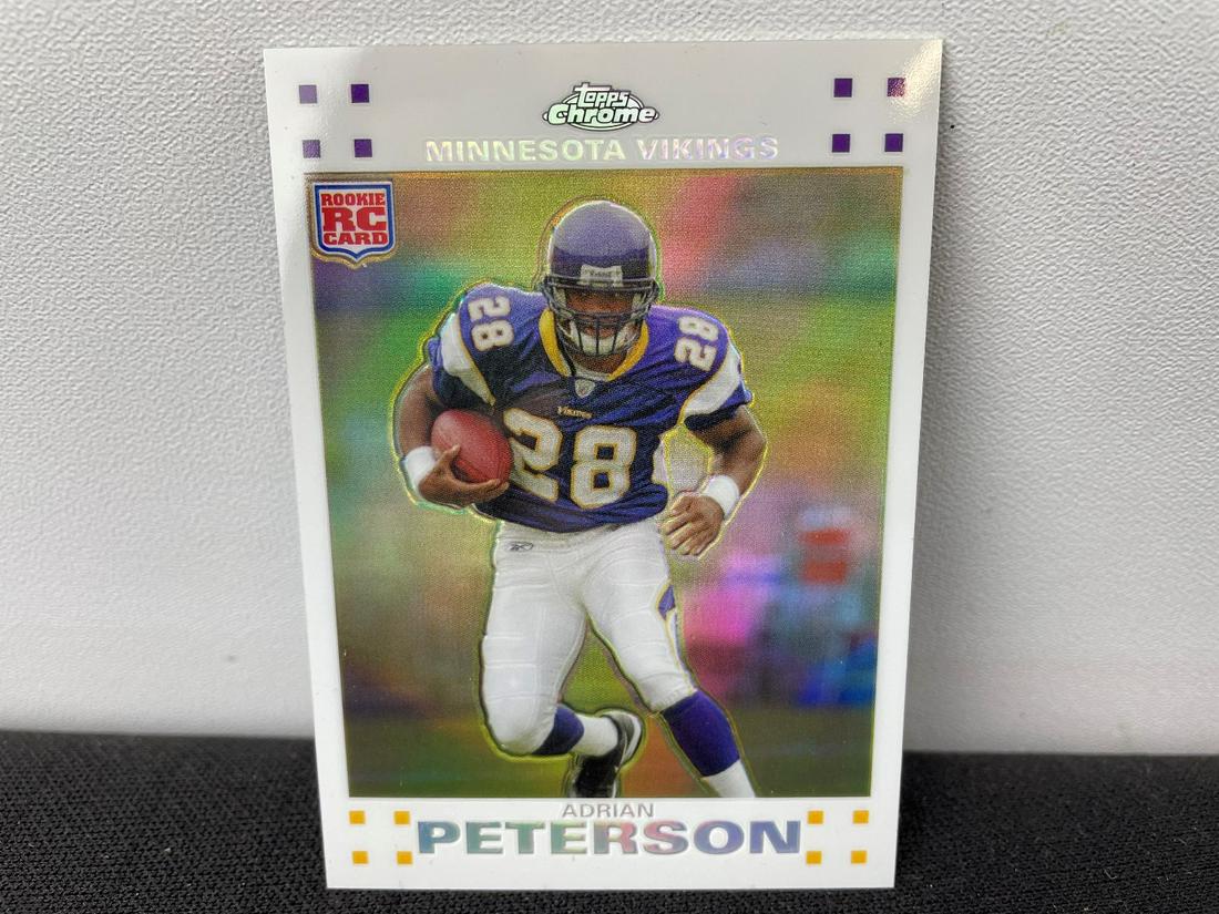2007 Topps Chrome Adrian Peterson RC White Refractor (1 of 3)