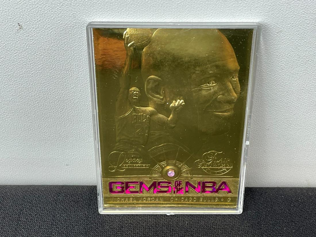 1997 Flair Showcase Michael Jordan 23KT Gold Foil Gems (1 of 4)