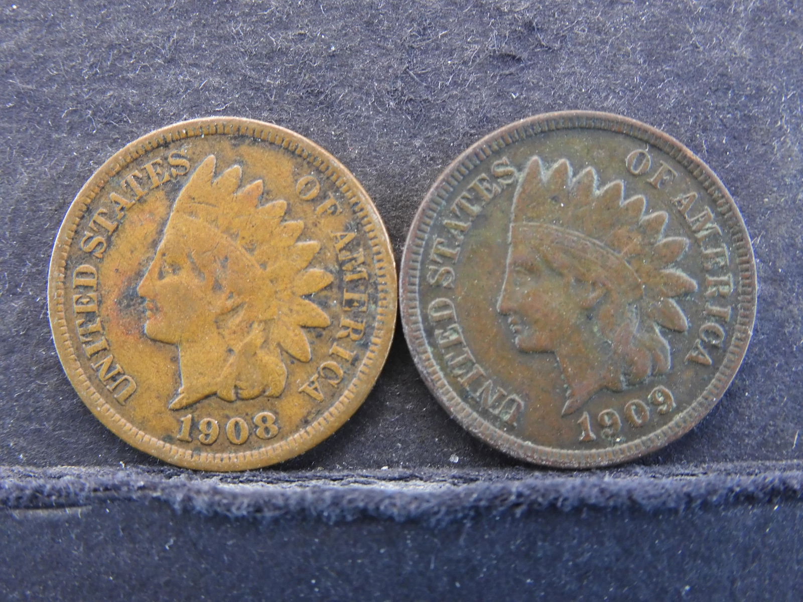 1908/1909 - Better Date Indian Head Cents (1 of 2)