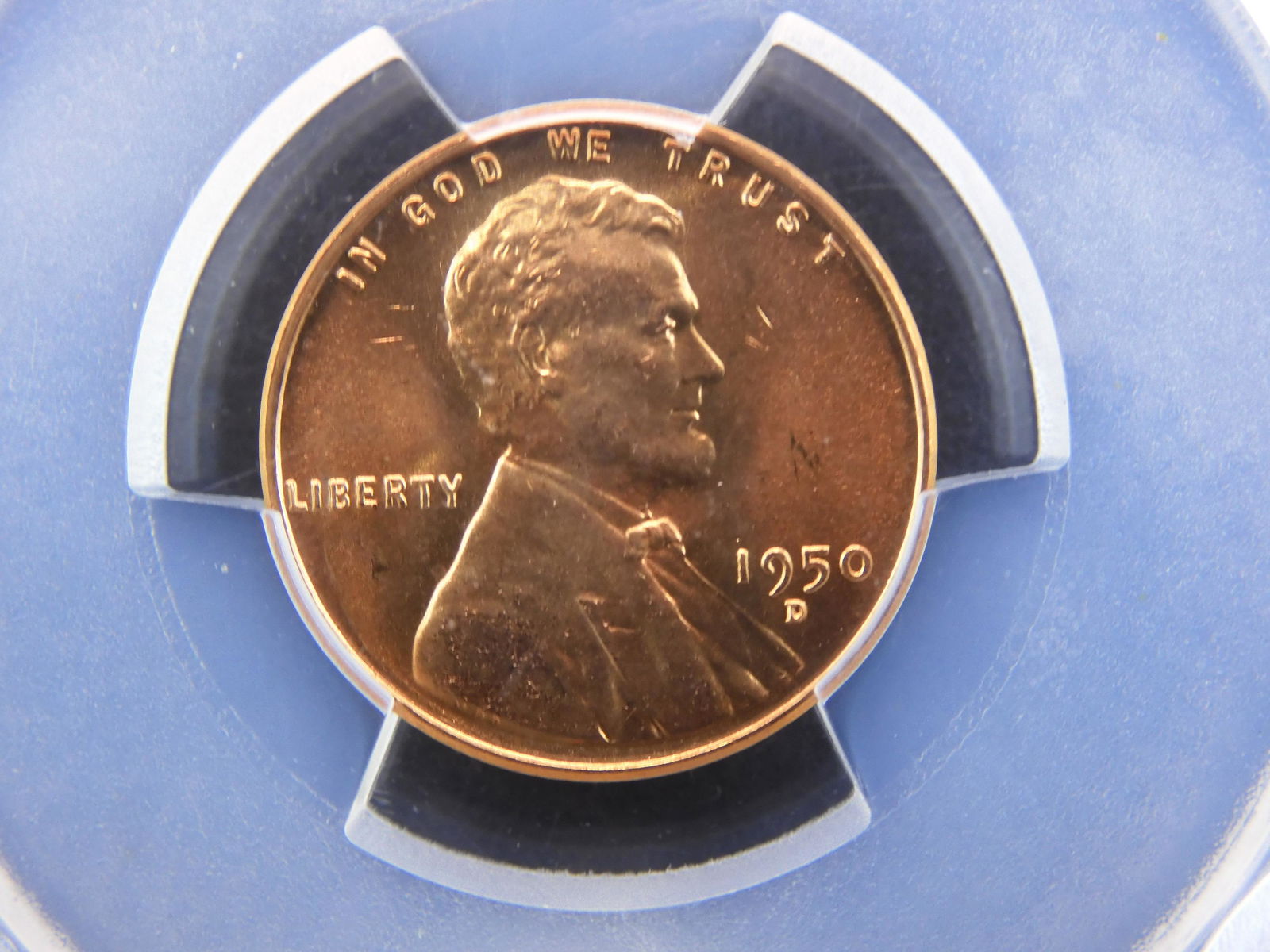 1950-D Lincoln Wheat Cent PCGS MS65RD (1 of 4)