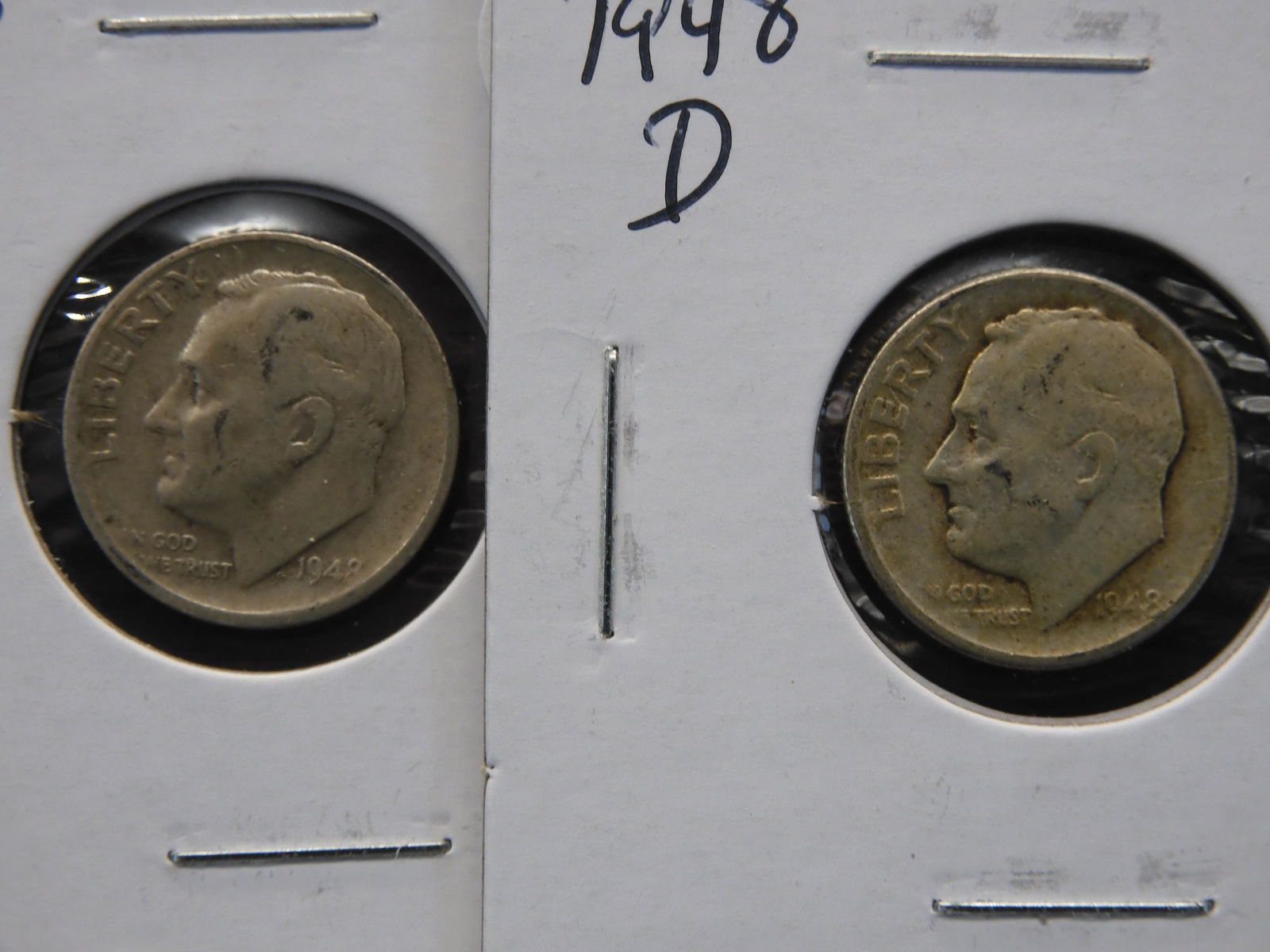1948 D & S Roosevelt Dimes (1 of 2)