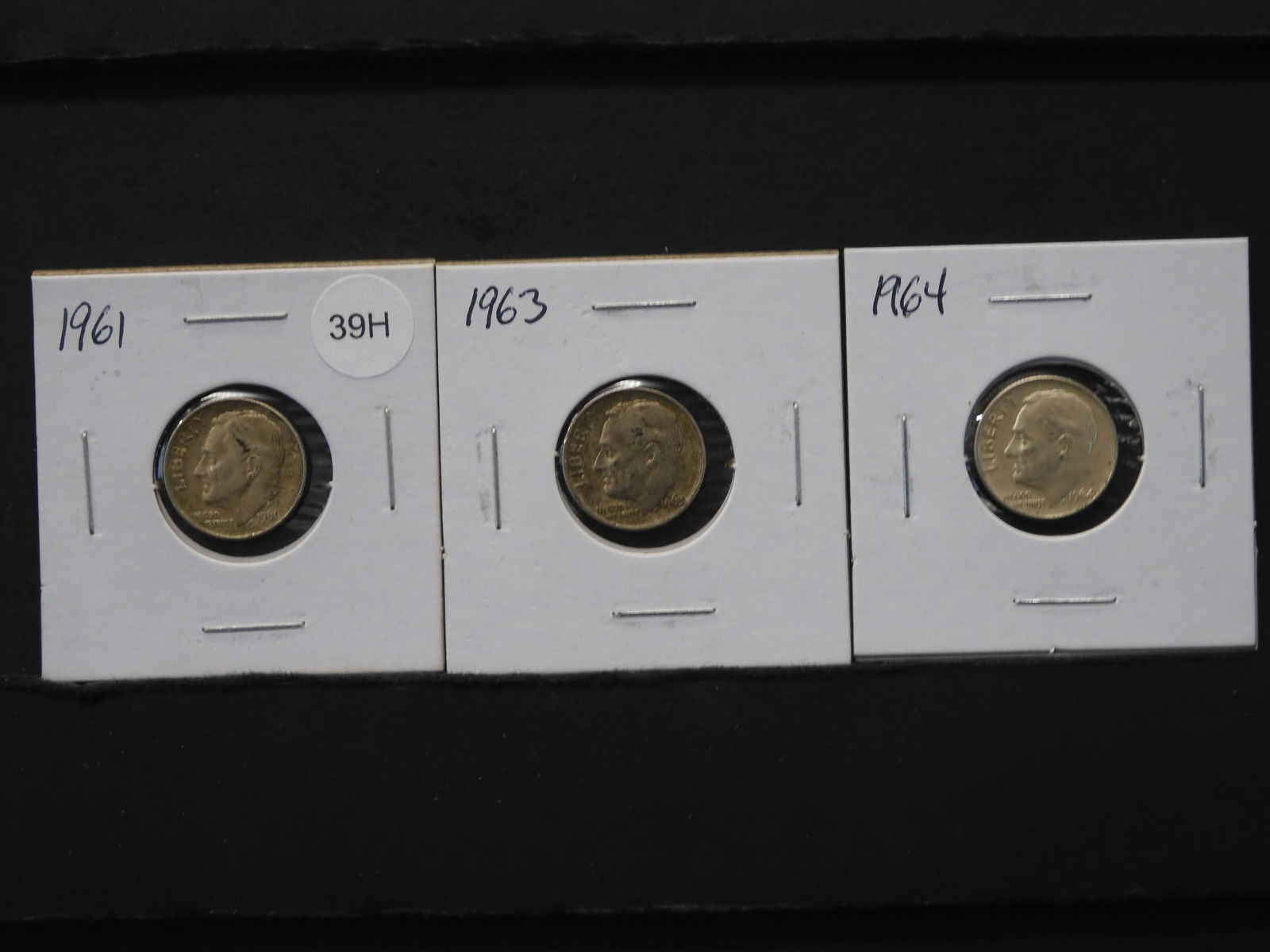 1961, 1963 & 1964 Roosevelt Dimes (1 of 3)