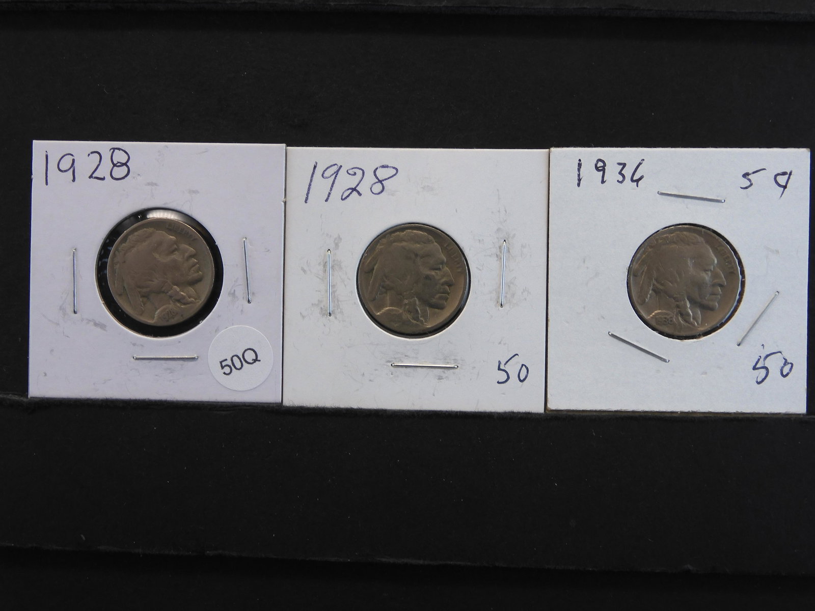 1928, 28, 36 Buffalo Nickels (1 of 3)