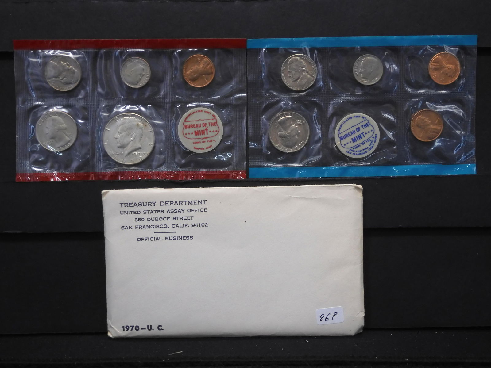 1970 P & D US MINT UNCIRCULATED SET w/40% Silver (1 of 5)