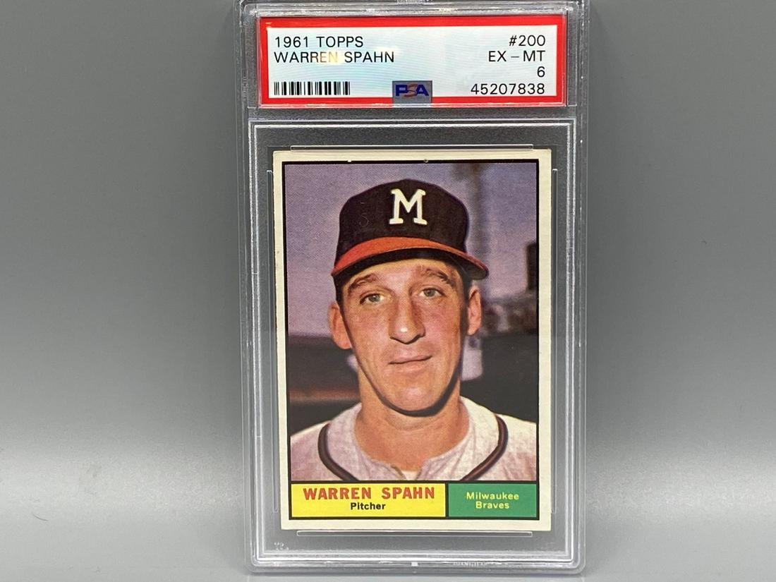 1961 Topps Warren Spahn #200 PSA 6 (1 of 2)