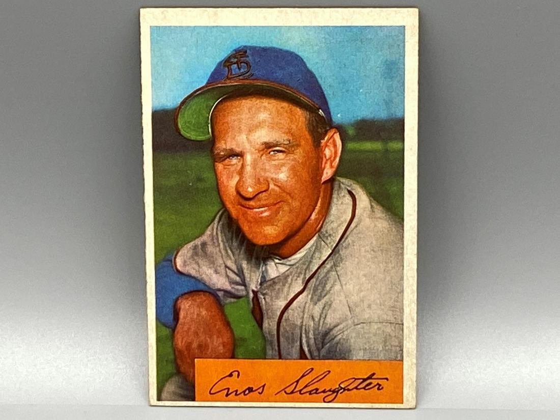 1954 Bowman Enos Slaughter #62 HOF (1 of 2)