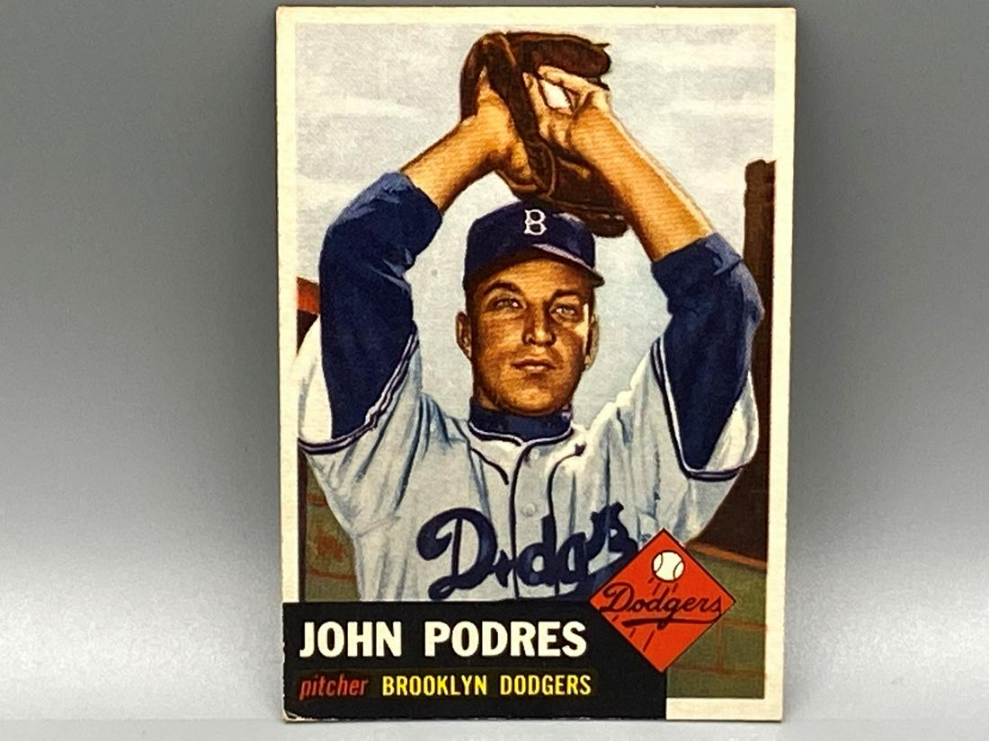 1953 Topps John Podres #263 Rookie High Number Short (1 of 2)