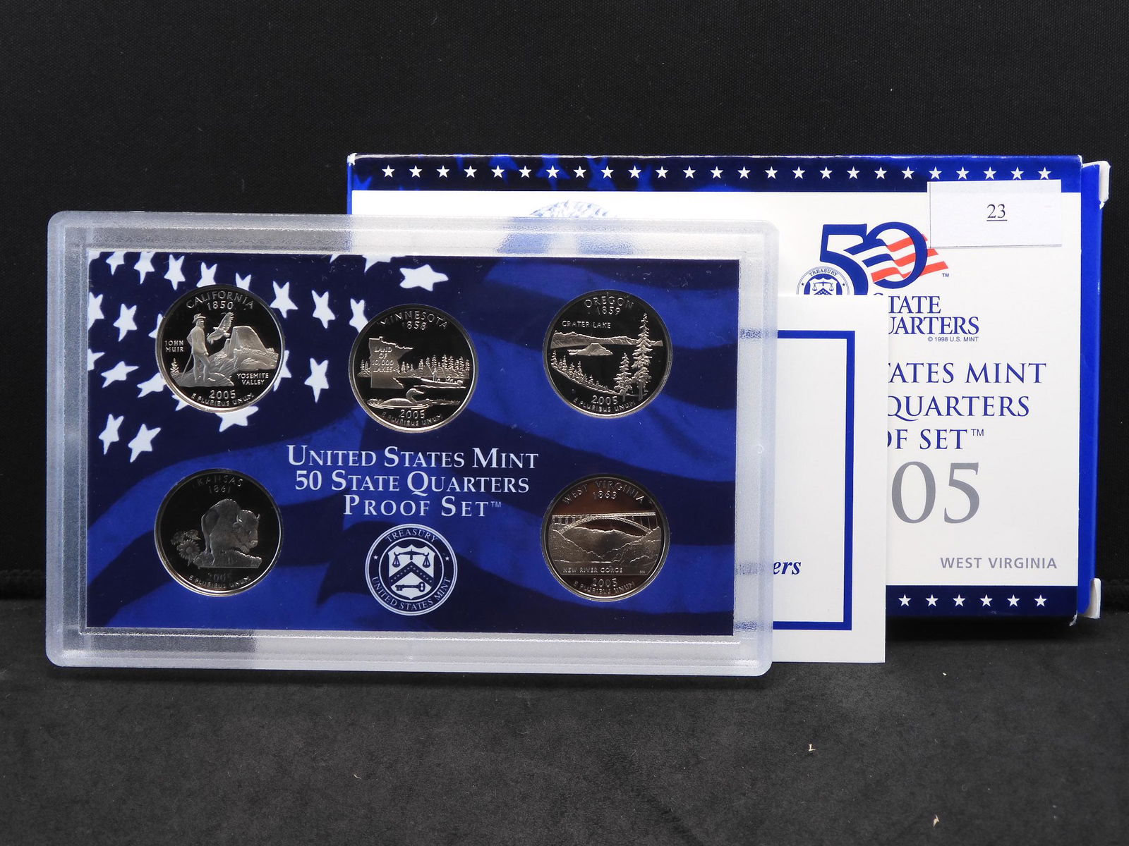 2005-S U.S. Statehood 5 Quarter Proof Set OGP (1 of 4)