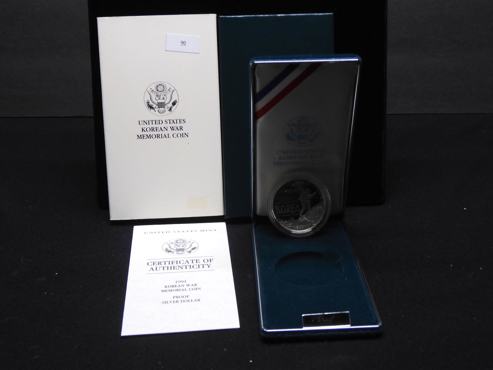 1991 Korean War Memorial Proof Silver Dollar OGP (1 of 4)