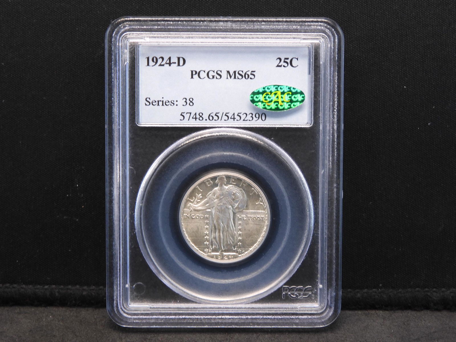 1924-D Standing Liberty Quarter PCGS MS65 CAC (1 of 4)