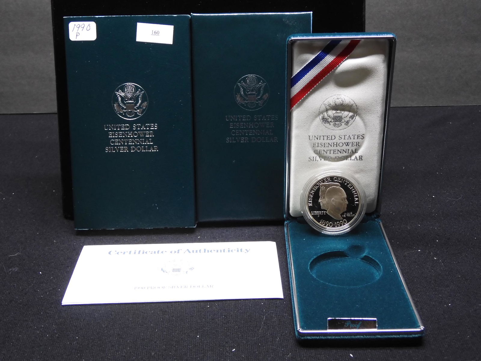 1990 U.S. Eisenhower Ike Proof Silver Dollar OGP (1 of 4)