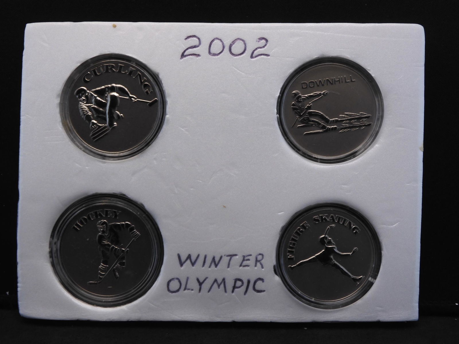 2002 Winter Olympics Medals Featuring 4 Different (1 of 7)