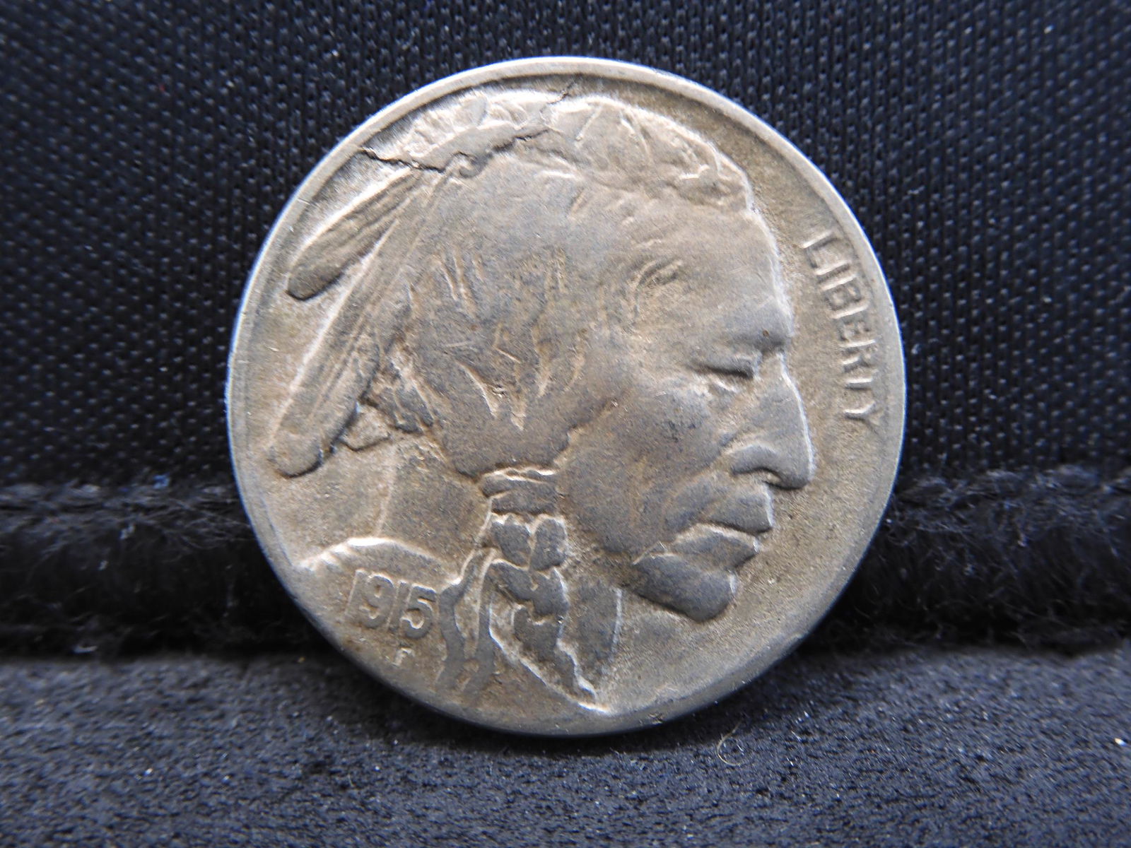 1915-D Buffalo Head V-Nickel - Key Date - VF/XF (1 of 2)