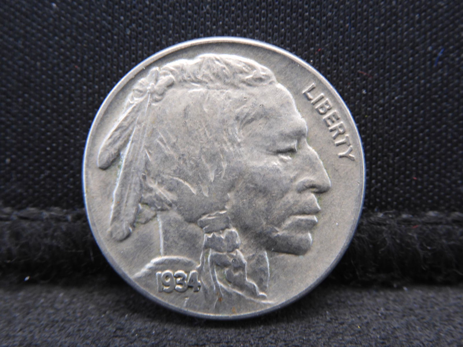 1934 Buffalo Head Indian Nickel - XF/AU (1 of 2)
